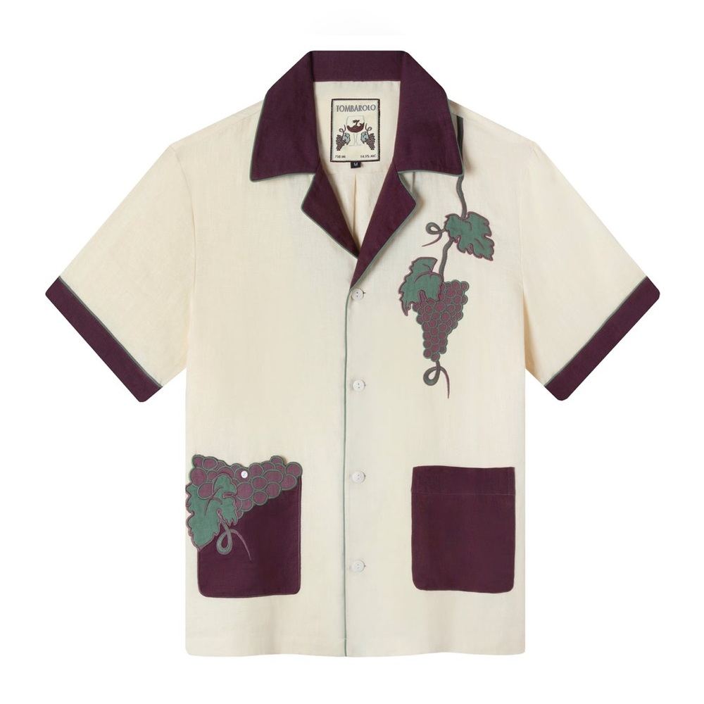 Tombolo 'Tombarolo' Cabana Shirt - Unisex - size M 🍷🍇